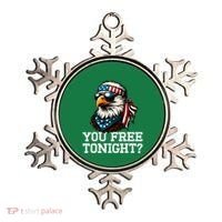 You Free Tonight Eagle Funny Patriotic American Ornament thumb 0