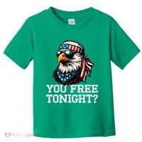 You Free Tonight Eagle Funny Patriotic American Toddler T-Shirt thumb 0