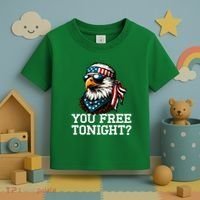 You Free Tonight Eagle Funny Patriotic American Toddler T-Shirt thumb 3