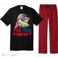 You Free Tonight Bald Eagle Mullet American Flag 4th Of July Pajama Set thumb 0