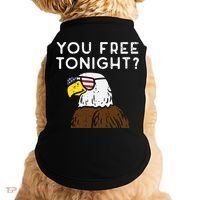 You Free Tonight Bald Eagle Us Flag Sunglasses 4th Of July Gift Doggie Tank thumb 0