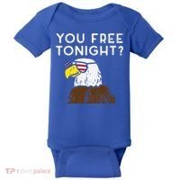 You Free Tonight Bald Eagle Us Flag Sunglasses 4th Of July Gift Baby Bodysuit thumb 0