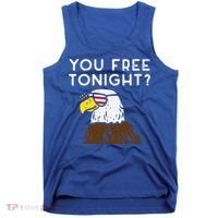 You Free Tonight Bald Eagle Us Flag Sunglasses 4th Of July Gift Tank Top thumb 0