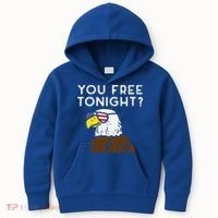 You Free Tonight Bald Eagle Us Flag Sunglasses 4th Of July Gift Kids Hoodie thumb 0