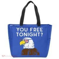 You Free Tonight Bald Eagle Us Flag Sunglasses 4th Of July Gift Tote Bag thumb 0