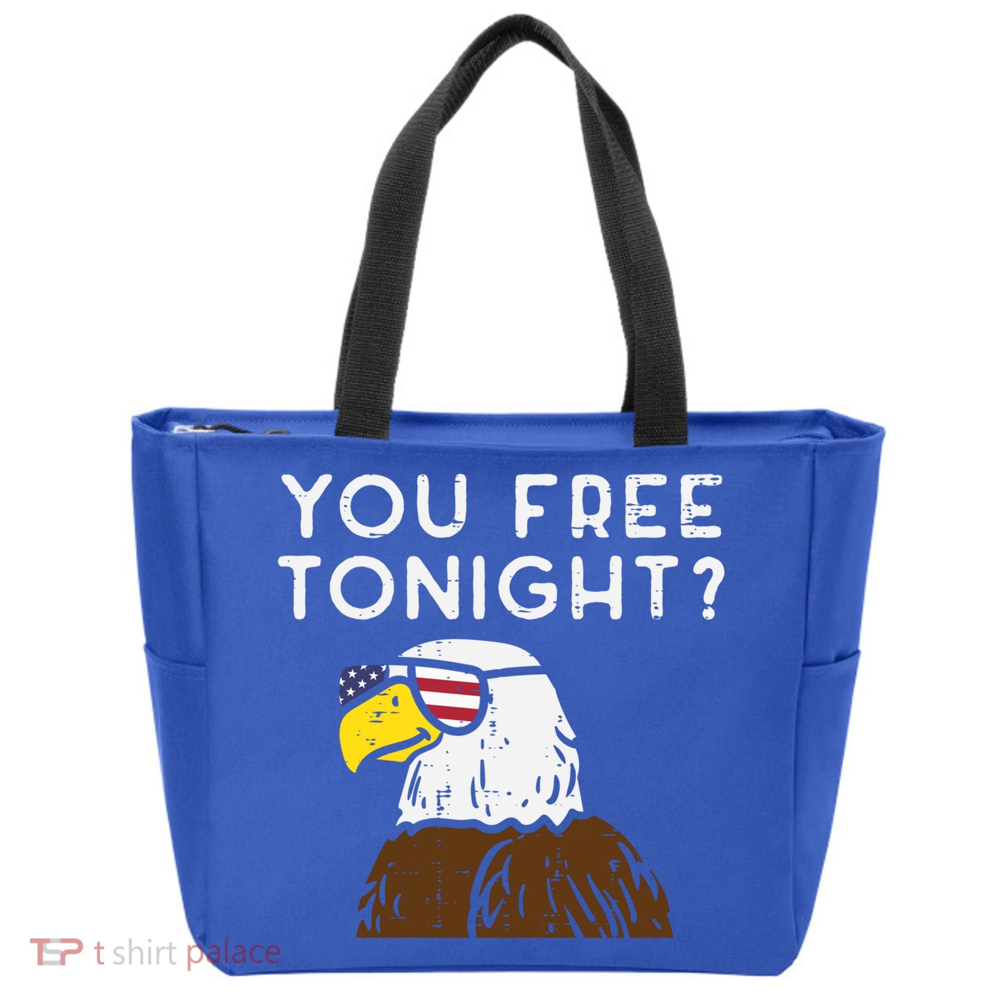 You Free Tonight Bald Eagle Us Flag Sunglasses 4th Of July Gift Tote Bag