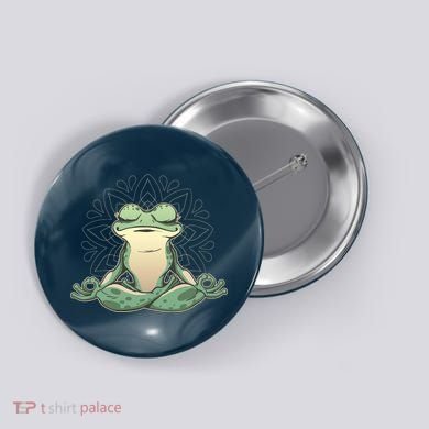 Yoga Frog Button