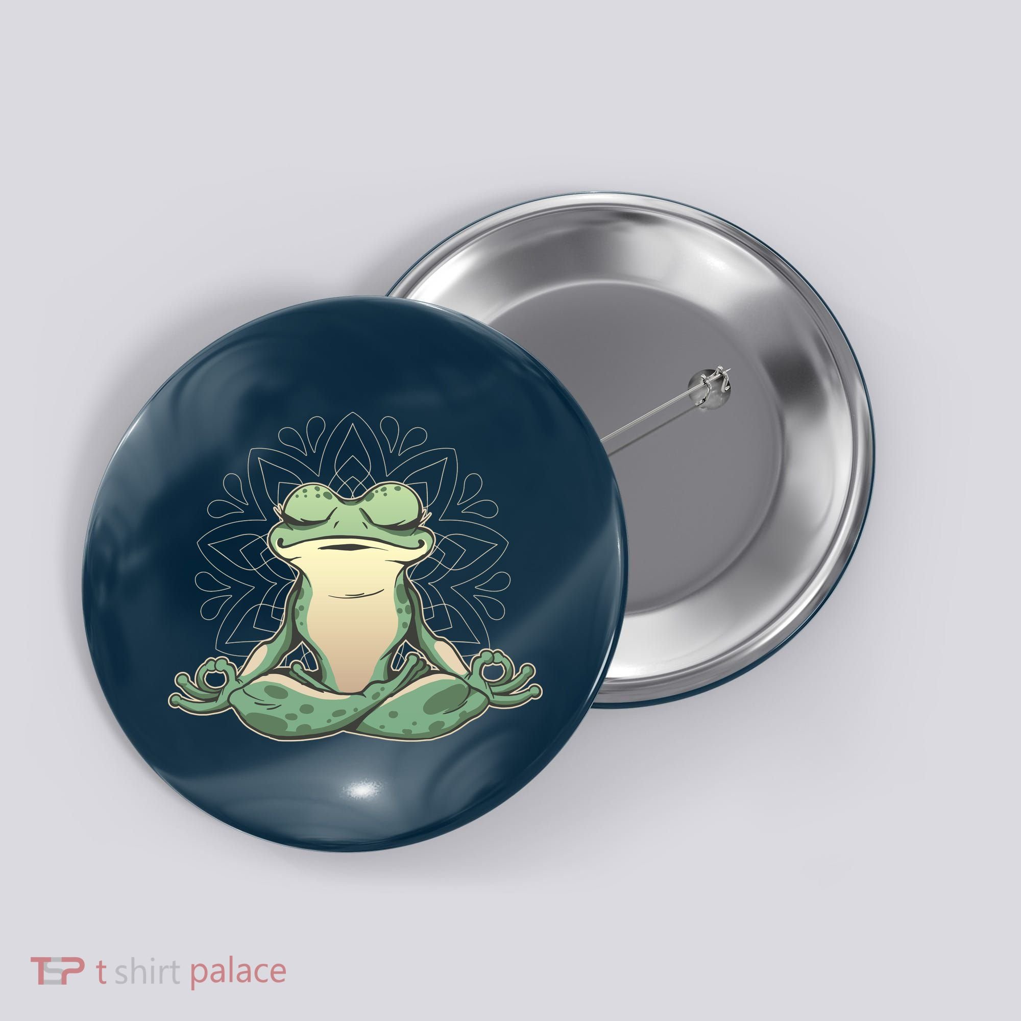 Yoga Frog Button