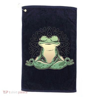 Yoga Frog Golf Towel