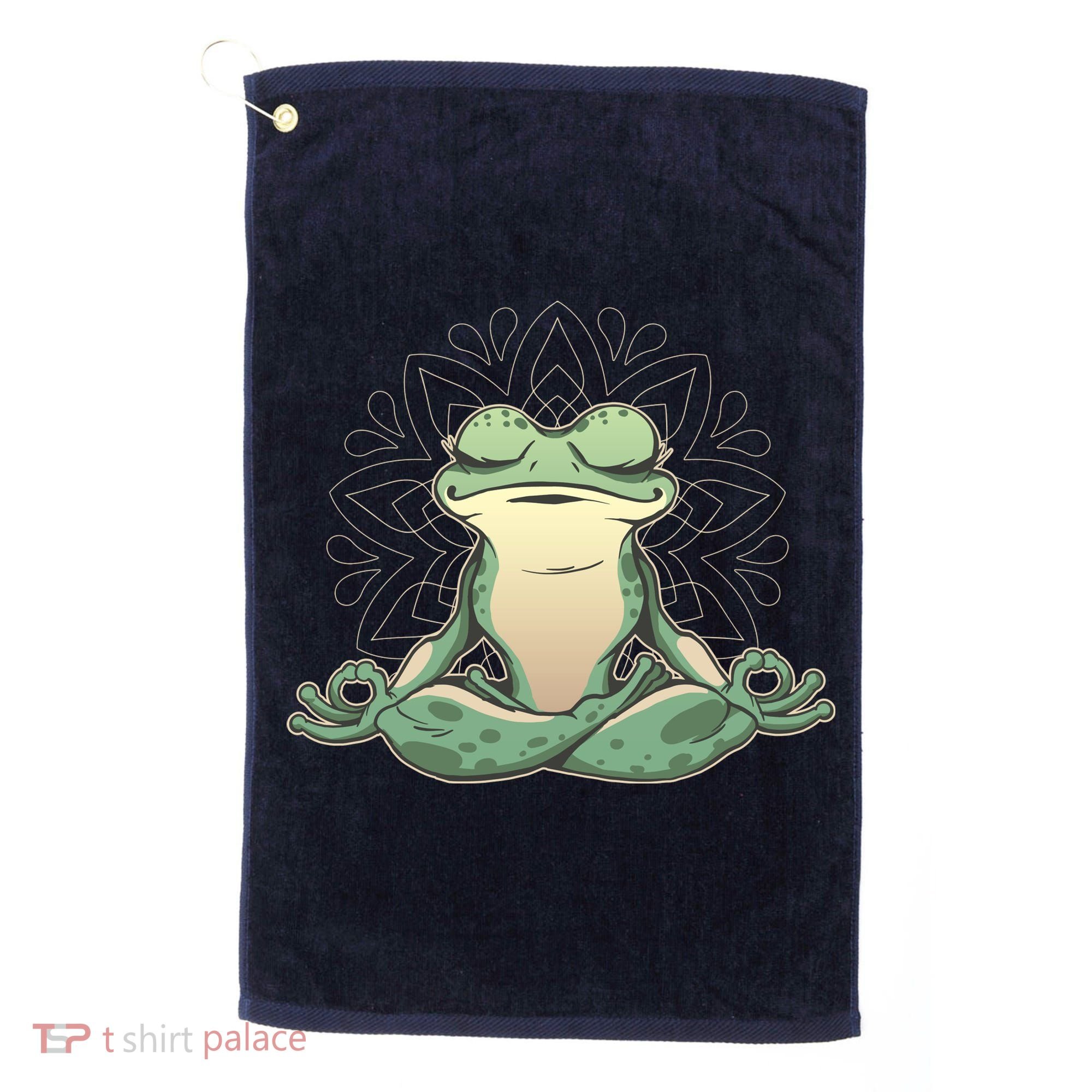 Yoga Frog Golf Towel