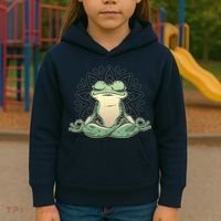 Yoga Frog Kids Hoodie thumb 3