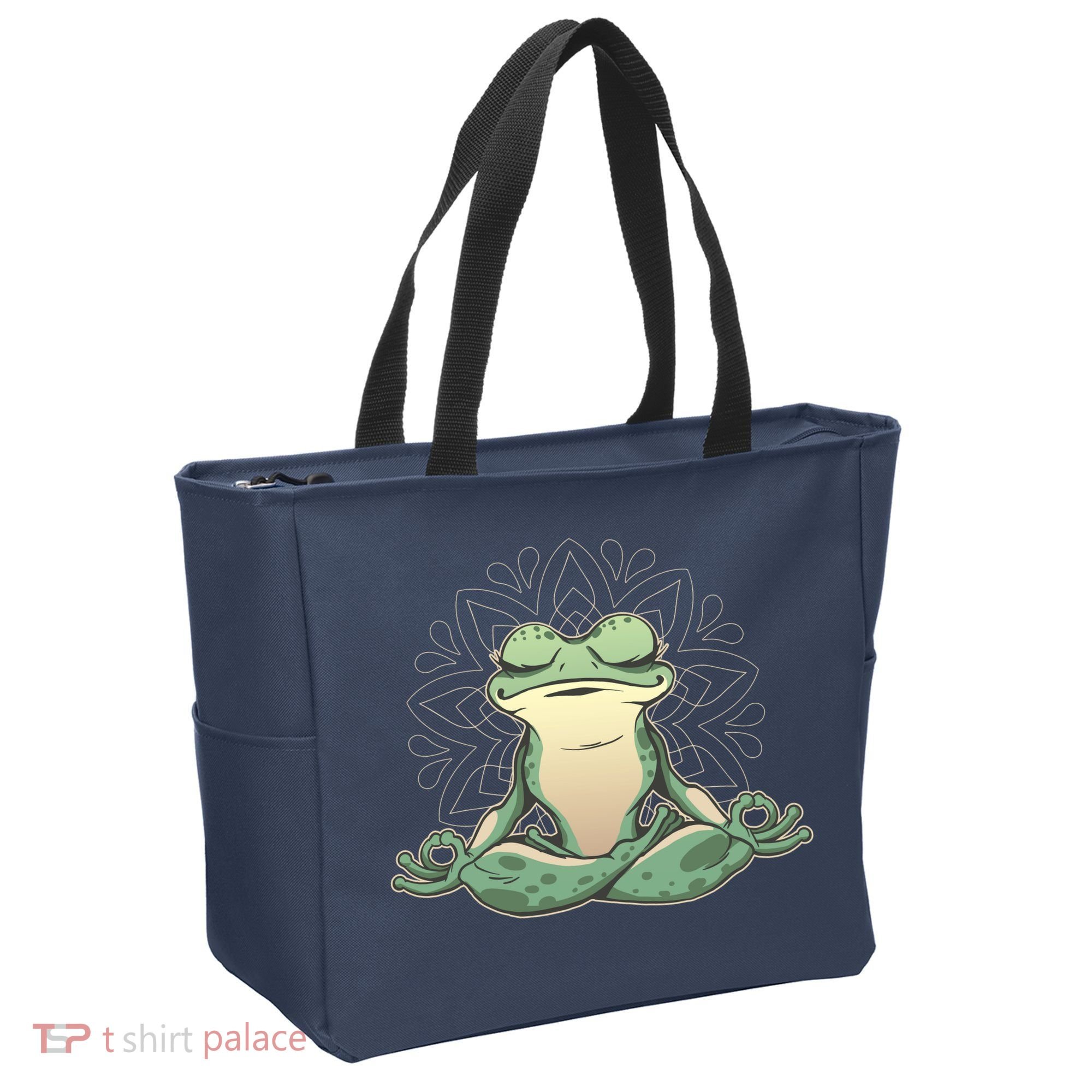 Yoga Frog Tote Bag