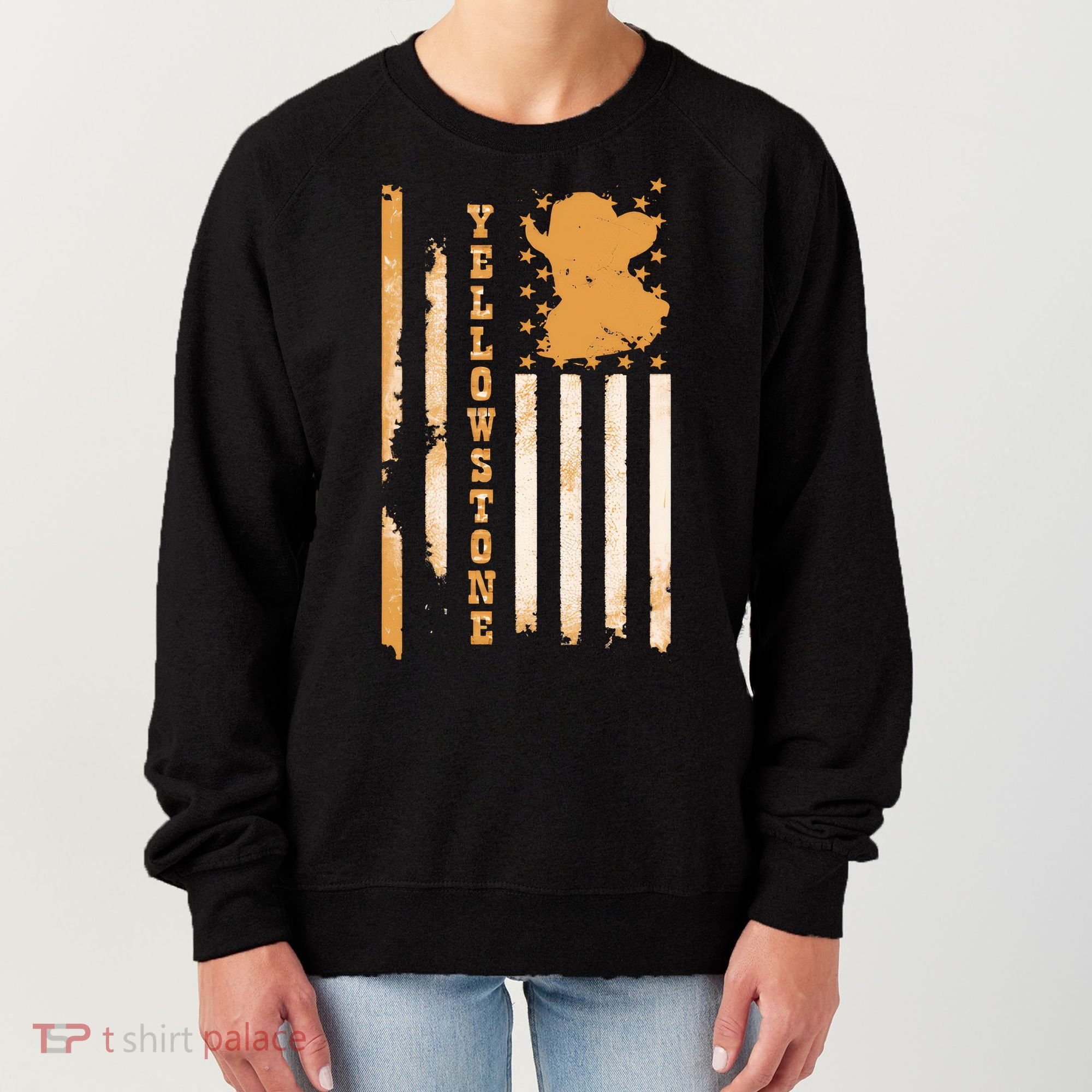 Yellowstonee Flag Women's Sweatshirt