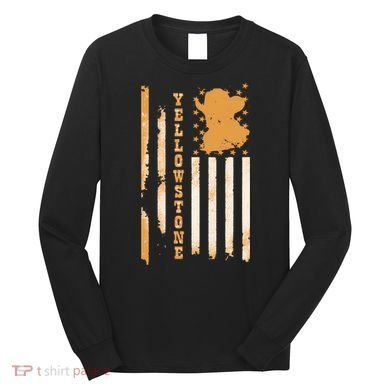 Yellowstonee Flag Long Sleeve Shirt
