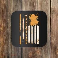 Yellowstonee Flag Coaster thumb 0