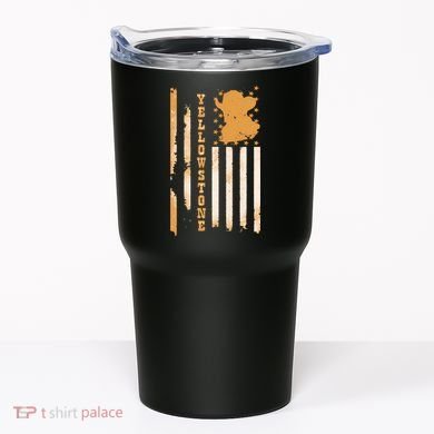 Yellowstonee Flag Tumbler
