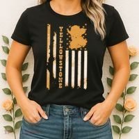 Yellowstonee Flag Women's T-Shirt thumb 2