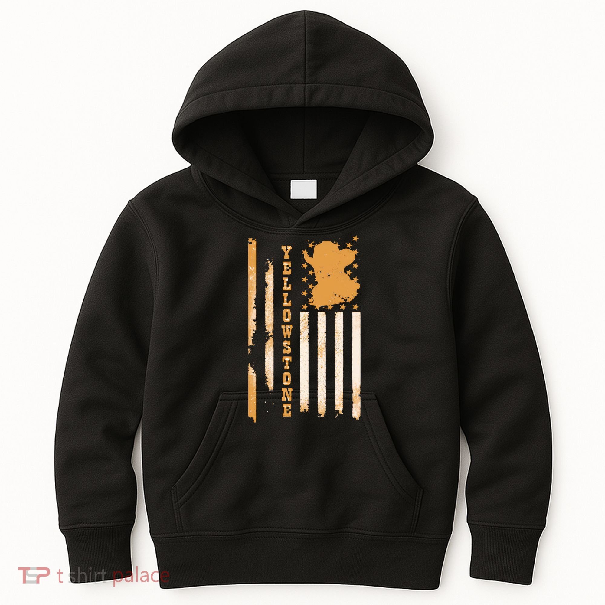 Yellowstonee Flag Kids Hoodie