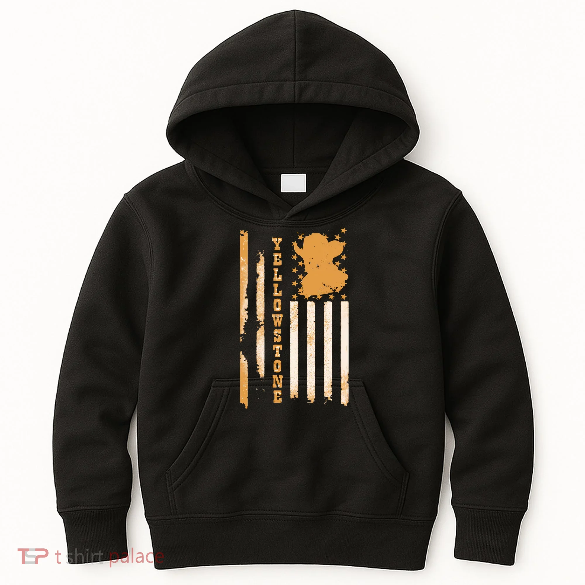 Yellowstonee Flag Kids Hoodie