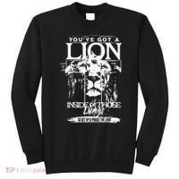 Youve Got A Lion Inside Of Those Lungs Praise The Lord Sweatshirt thumb 0