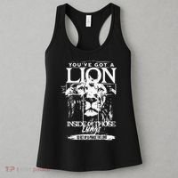 Youve Got A Lion Inside Of Those Lungs Praise The Lord Women's Tank Top thumb 3
