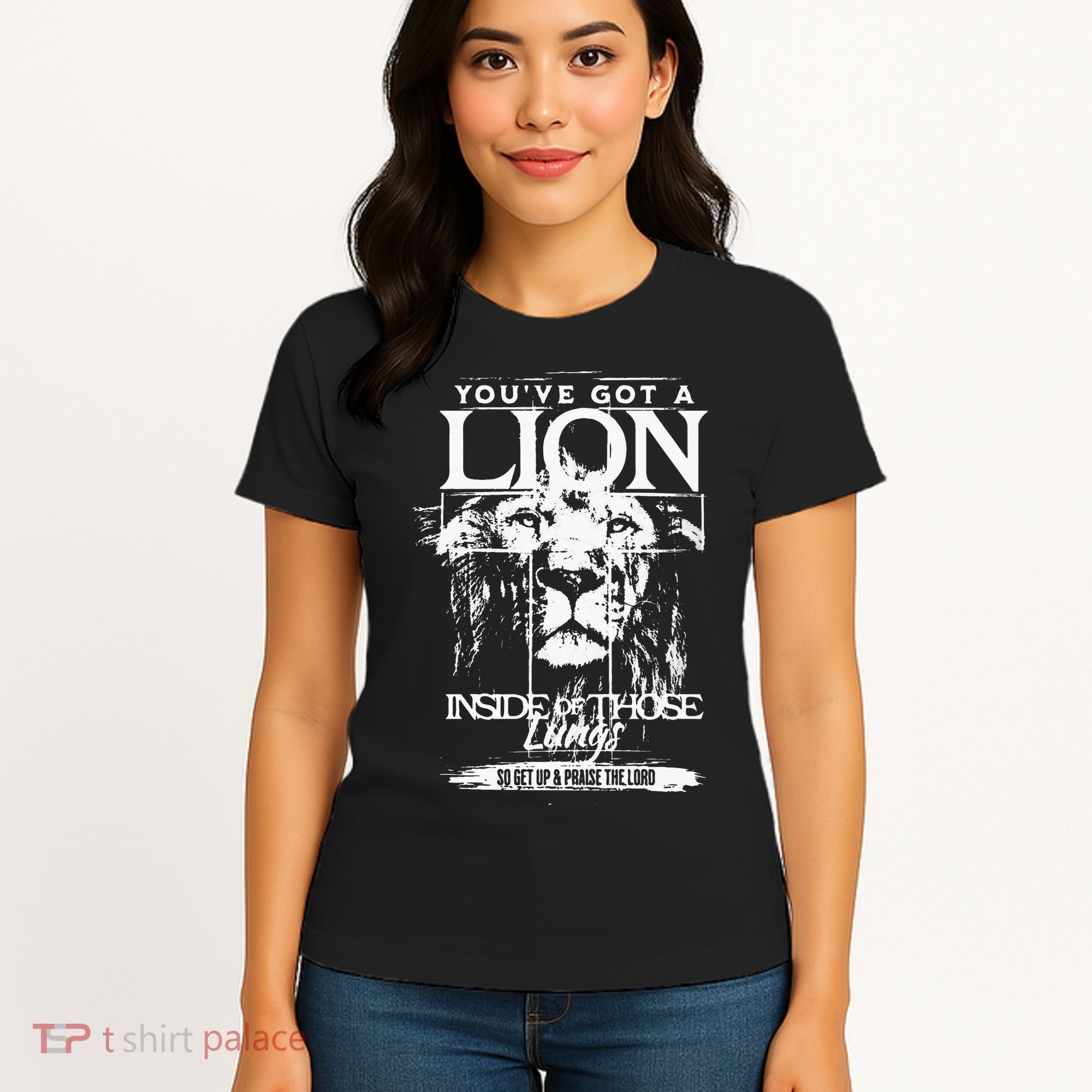 Youve Got A Lion Inside Of Those Lungs Praise The Lord Women's T-Shirt