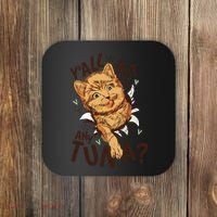 Yall Got Any Tuna Funny Cat Coaster thumb 0