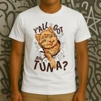 Yall Got Any Tuna Funny Cat T-Shirt thumb 3