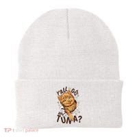 Yall Got Any Tuna Funny Cat Beanie thumb 0