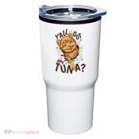 Yall Got Any Tuna Funny Cat Tumbler thumb 0