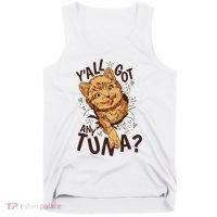 Yall Got Any Tuna Funny Cat Tank Top thumb 0