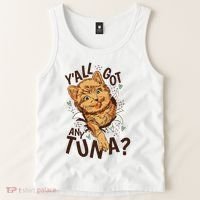 Yall Got Any Tuna Funny Cat Tank Top thumb 2