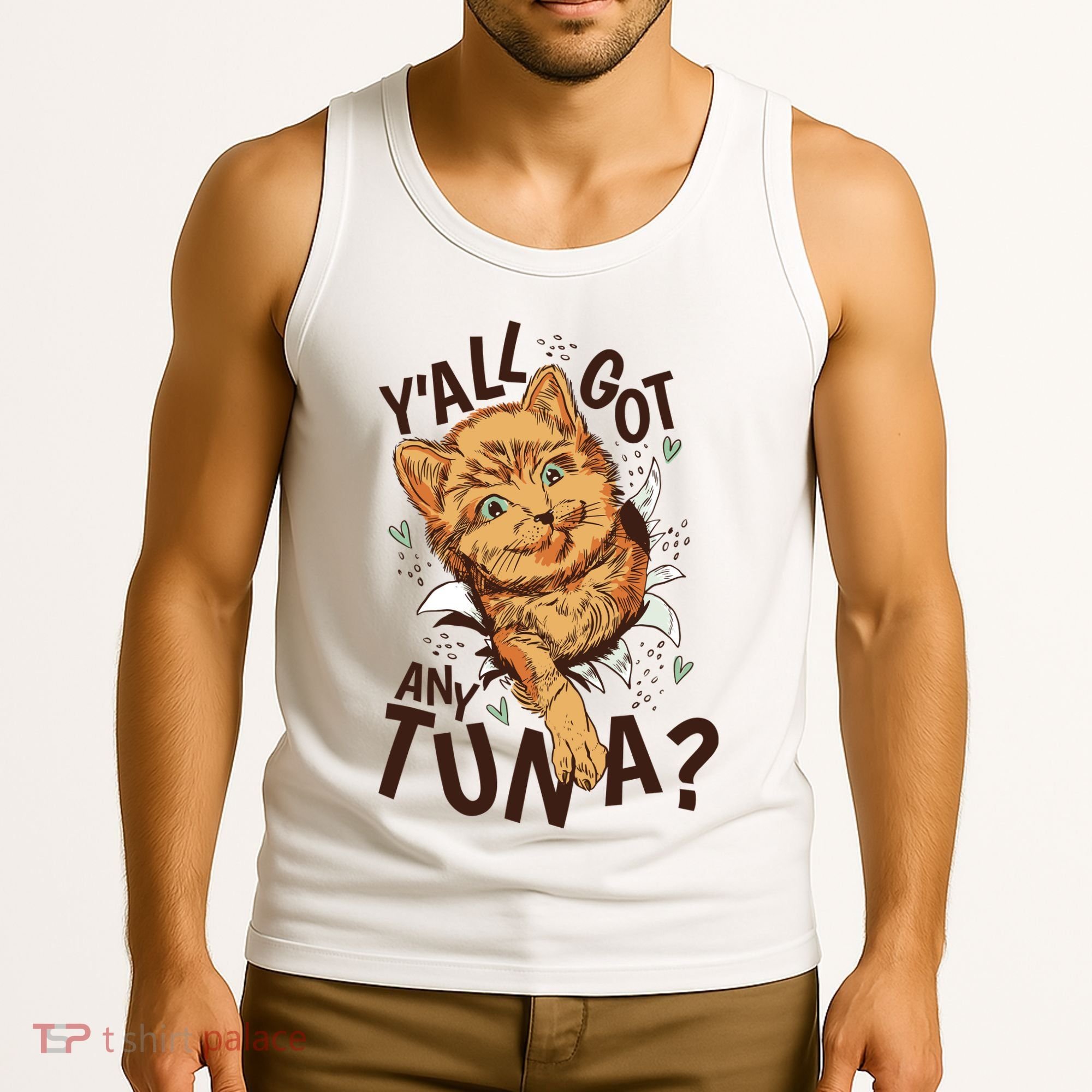 Yall Got Any Tuna Funny Cat Tank Top