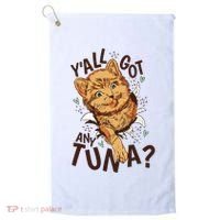 Yall Got Any Tuna Funny Cat Golf Towel thumb 0