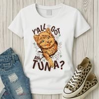Yall Got Any Tuna Funny Cat Women's T-Shirt thumb 3