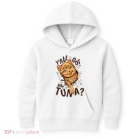 Yall Got Any Tuna Funny Cat Kids Hoodie thumb 0
