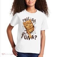 Yall Got Any Tuna Funny Cat Kids T-Shirt thumb 2