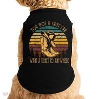 You Got A Fast Car I Want A Ticket To Anywhere Doggie Tank thumb 0