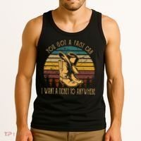 You Got A Fast Car I Want A Ticket To Anywhere Tank Top thumb 3