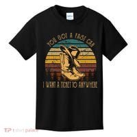 You Got A Fast Car I Want A Ticket To Anywhere Kids T-Shirt thumb 0