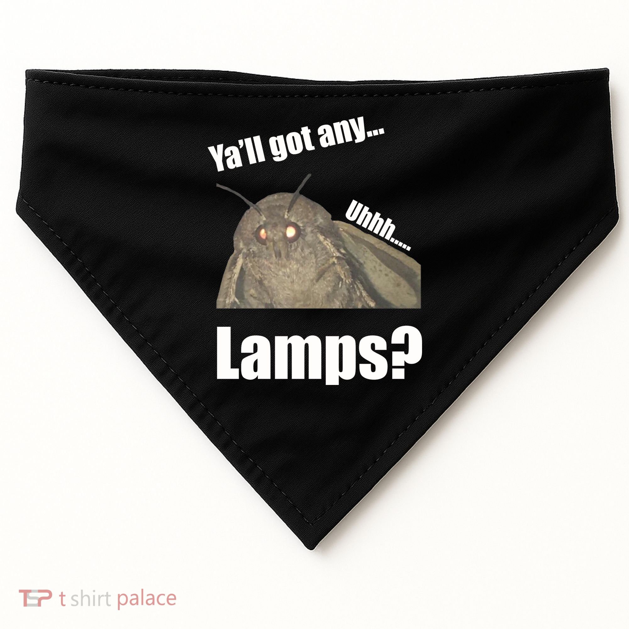 Yall Got Any Lamps Moth Meme USA-Made Doggie Bandana