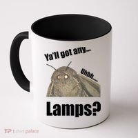 Yall Got Any Lamps Moth Meme Coffee Mug thumb 0