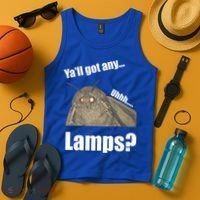 Yall Got Any Lamps Moth Meme Tank Top thumb 4