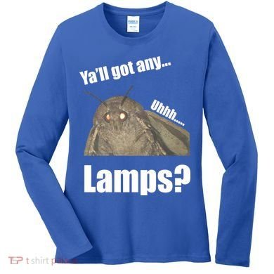 Yall Got Any Lamps Moth Meme Women's Long Sleeve Shirt