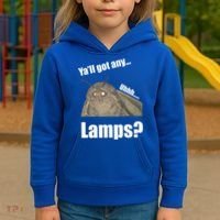 Yall Got Any Lamps Moth Meme Kids Hoodie thumb 3