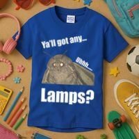 Yall Got Any Lamps Moth Meme Kids T-Shirt thumb 3