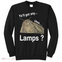Y'all Got Any Lamps Moth Meme Sweatshirt thumb 0