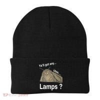 Y'all Got Any Lamps Moth Meme Beanie thumb 0