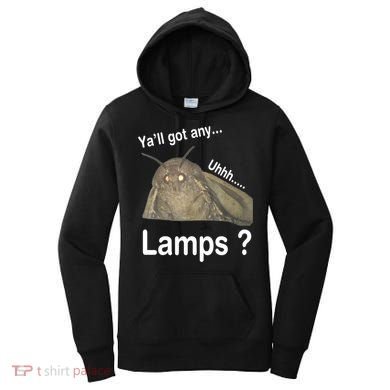 Y'all Got Any Lamps Moth Meme Women's Hoodie