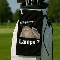 Y'all Got Any Lamps Moth Meme Golf Towel thumb 2